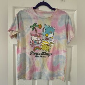 Hello Kitty Pastel Tie-Dye Short Sleeve Tee